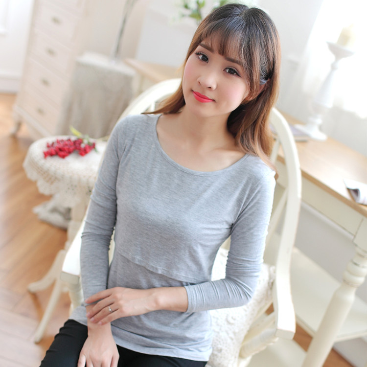Nursing clothes go out summer modal Maternal lactation jacket pure cotton Long sleeve nurse T-shirt Primer clothes Chao Main the Maternity/Maternal supplies/Nutrition , Tracksuit/Nursing equipment/Autumn clothes , Tracksuit tops category - from Buy2taobao.com to provide professional Taobao agent buy service