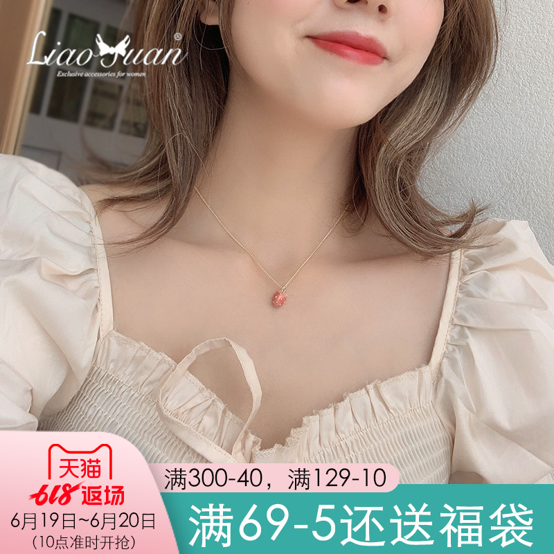 strawberry Necklace clavicle Simplicity student Sen family fresh ins neck Jewelry Network Pendant Necklace Neck strapin the Accessories/Fashion Jewelry, Necklace category - from Buy2taobao.com to provide professional Taobao agent buy service