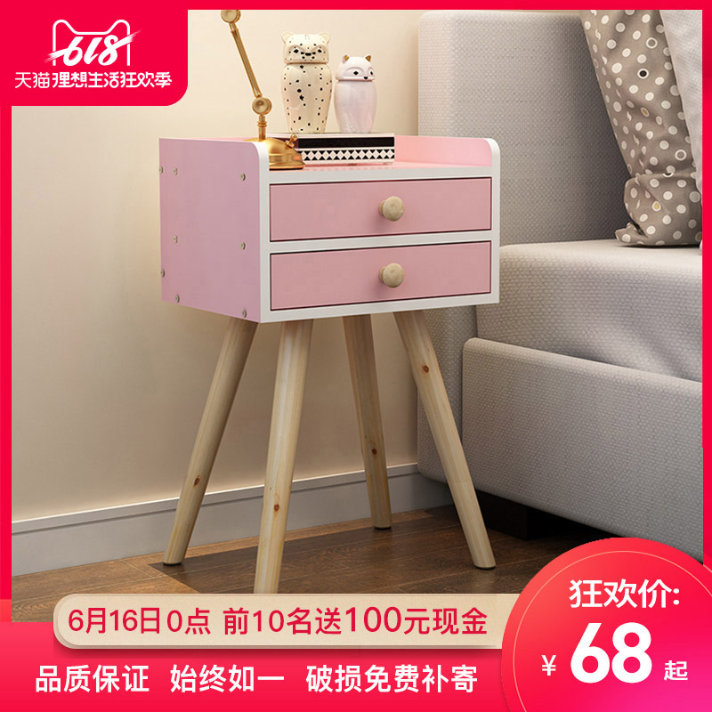 Simplicity Nordic bedside cupboard bedroom Storage Small cabinet Dorm bed Side cabinet Lockers solid wood Assemble Sellingin the Residential furniture , Cabinet , Bedside cabinet category - from Buy2taobao.com to provide professional Taobao agent buy service