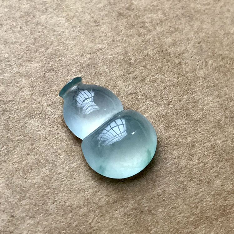 妙玉连珠 缅甸天然A货翡翠戒面冰种飘花葫芦镶件起光淡绿底葫芦|msdalam kategori barang kemas/berlian/Emerald/emas, Jade (baru), lain - dari Buy2taobao.com untuk memberikan perkhidmatan ejen Taobao profesional membeli