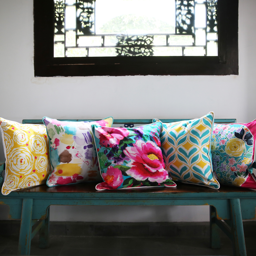 Shang Han New Chinese style Cushion cover Pillowcase Office Lumbar pillow chair Bedside sofa Cotton Home Fabric artin the Home Fabric , Pillow/Pillow category - from Buy2taobao.com to provide professional Taobao agent buy service