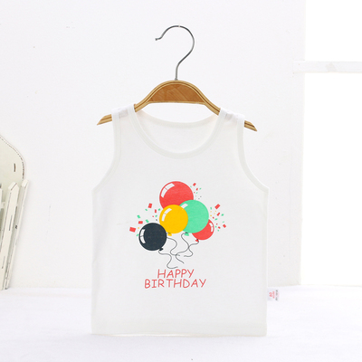 宝宝背心夏季纯棉薄款幼儿男童女童婴儿无袖汗衫T恤全棉打底背心