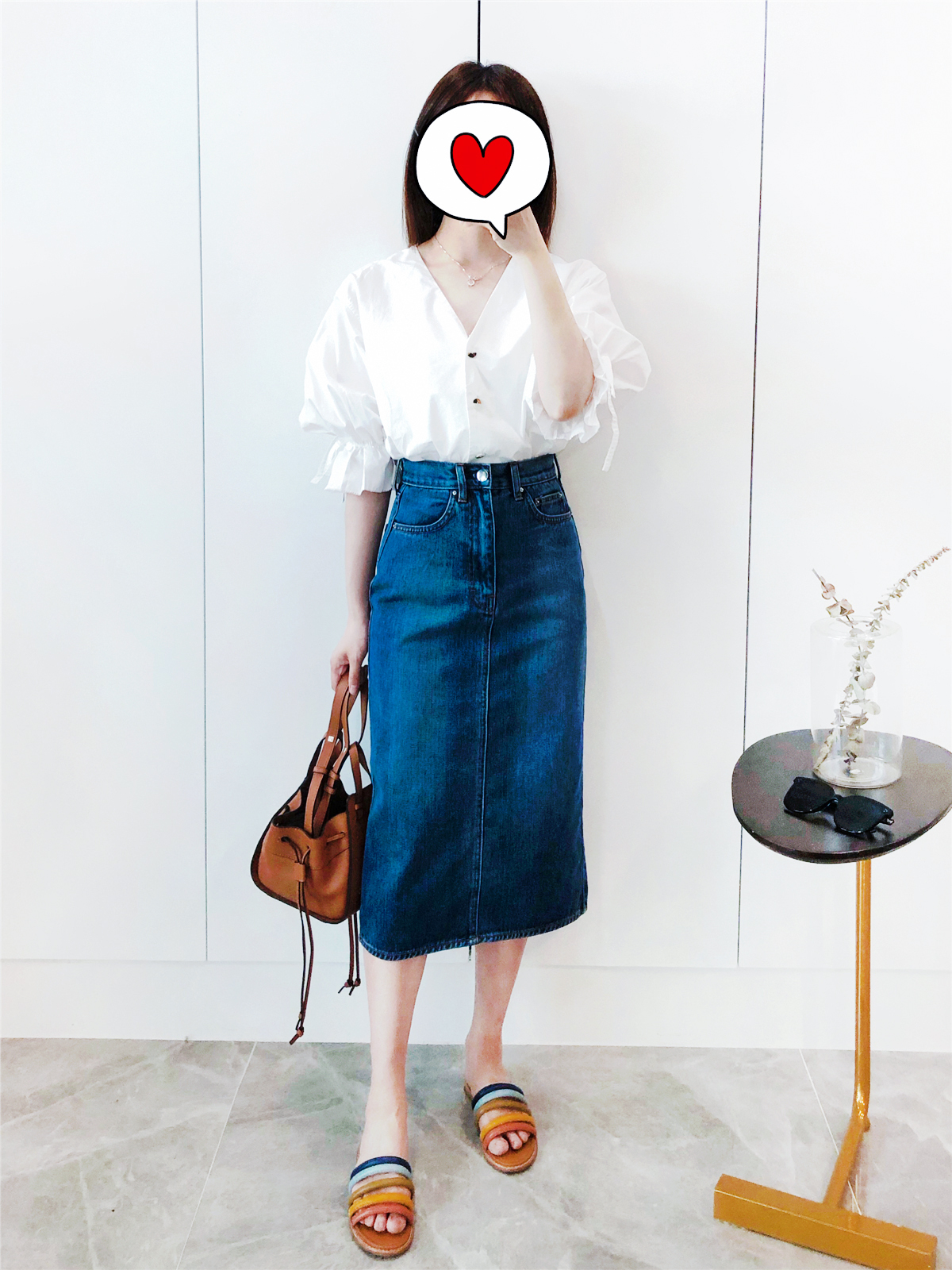 Pure Y denim skirt 2019 new pattern pure cotton After the split Show thin Paige Versatile Easy Straight Mid length version Half skirtin the Women's clothing/Boutique , Skirts category - from Buy2taobao.com to provide professional Taobao agent buy service