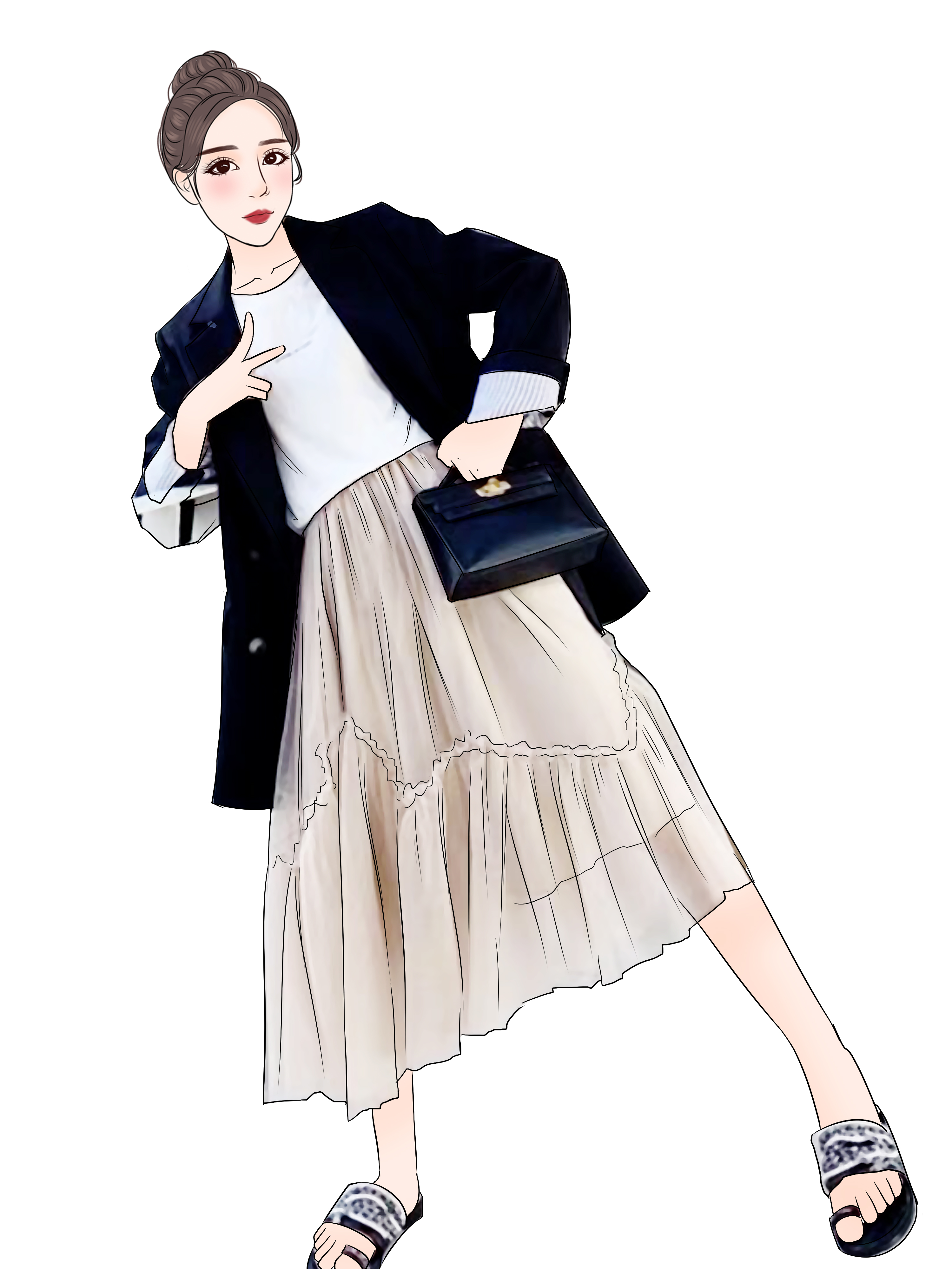 FFAN泛泛出街必杀技 仙仙纱裙女百搭半身裙春2019显瘦不规则裙子|msdalam kategori Butik wanita / wanita, skirt - dari Buy2taobao.com untuk memberikan perkhidmatan ejen Taobao profesional membeli