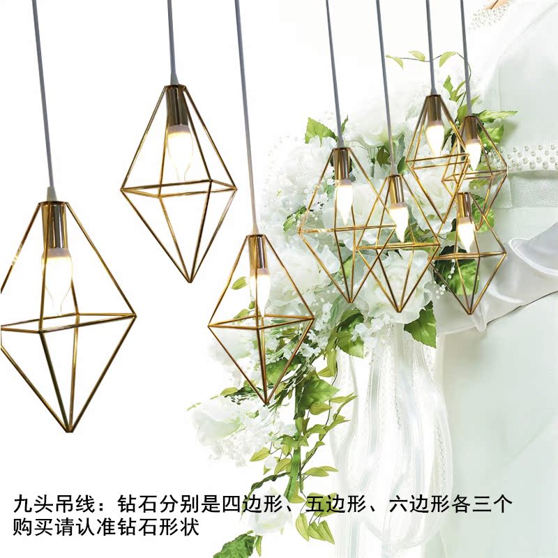 2019新款婚庆道具用品钻石路引几何婚礼路引铁艺金色电镀T台摆件|ruв категории фестиваль товаров/подарок, Другие фестивали товаров - от Buy2taobao.com для оказания профессиональной услуги покупки агента Taobao