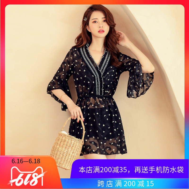 2019 New swimsuit Small chest Gather Bikini Three-piece Suite sexy hot spring Swimsuit Sunscreen Smockin the Sports/Yoga/Fitness/Fans supplies , Swim , Bikini category - from Buy2taobao.com to provide professional Taobao agent buy service