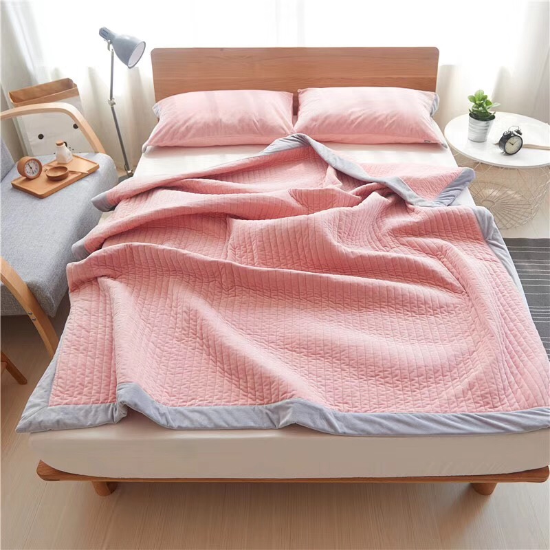 Korean Blanket Coral carpet Blanket pure cotton Crystal Velvet sheet Bed covers Bedclothes Three-piece Suitein the Bedclothes , Leisure blanket/Woolen blanket/Carpet category - from Buy2taobao.com to provide professional Taobao agent buy service