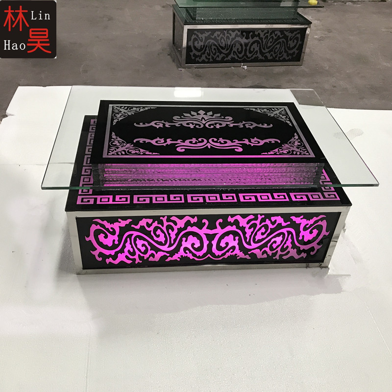 ktv tea table European bar Table bar Lobby sofa cassette Stainless steel tea table LED Light-emitting furniturein the Business/Office Furniture , Entertainment/Bar/KTV Furniture , Bar Desk category - from Buy2taobao.com to provide professional Taobao agent buy service