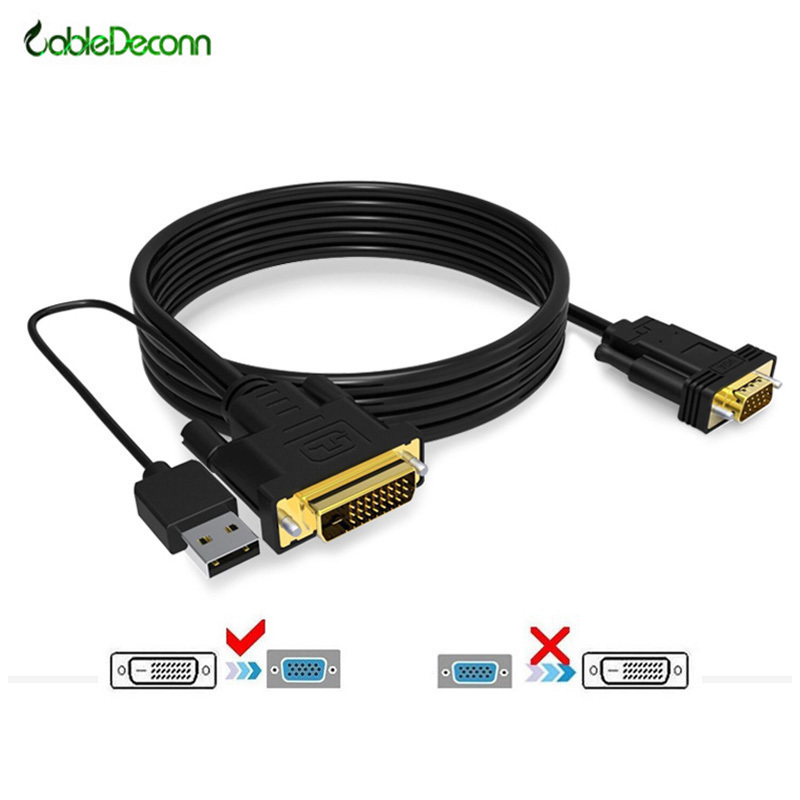 DVI轉VGA線 DVI轉VGA公對公24+1電腦顯示器連接線帶USB供電轉接線在類目 影音電器, 影音家電配件, 線材中 - 來自Buy2taobao.com提供專業的淘寶代購服務