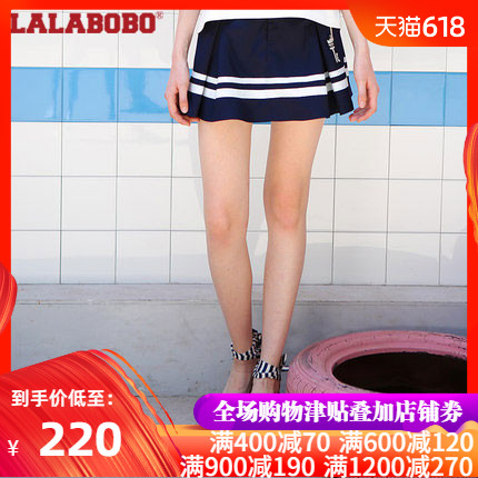 LALABOBO夏装新款铆钉海军风半身裙裤百褶裙|L01B-WSSD11|ruв категории Женская одежда, юбка - от Buy2taobao.com для оказания профессиональной услуги покупки агента Taobao
