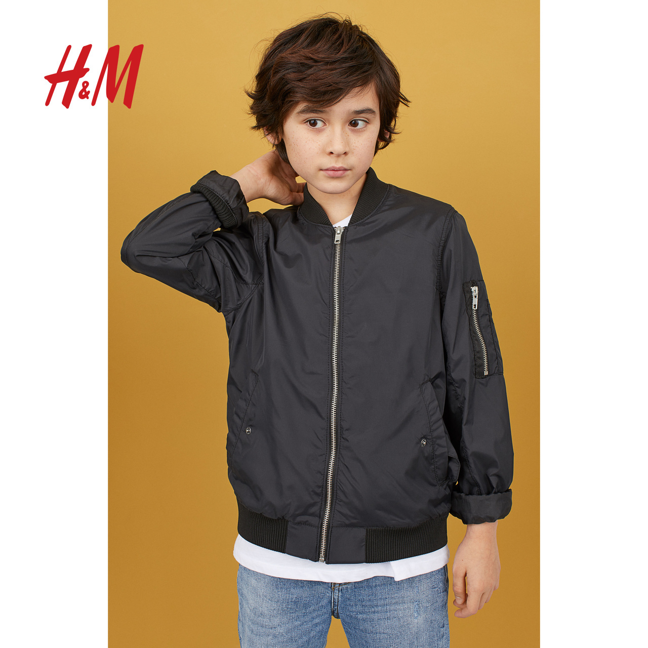 H&M童装男大童外套 2019春季新款潮流尼龙飞行员夹克HM0686731|ruв категории Детская одежда, пальто/пиджак/пальто, пиджак/меха - от Buy2taobao.com для оказания профессиональной услуги покупки агента Taobao