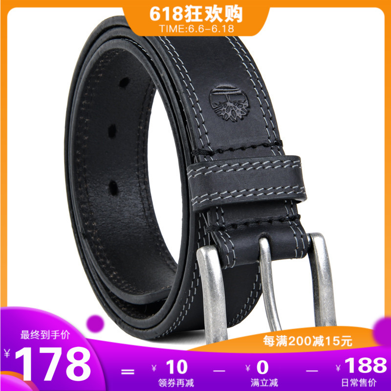 Timberland添柏岚皮帶 2019新款男士針扣休閑百搭商務皮帶B75389在類目 服飾配件/皮帶/帽子/圍巾, 腰帶/皮帶/腰鏈中 - 來自Buy2taobao.com提供專業的淘寶代購服務