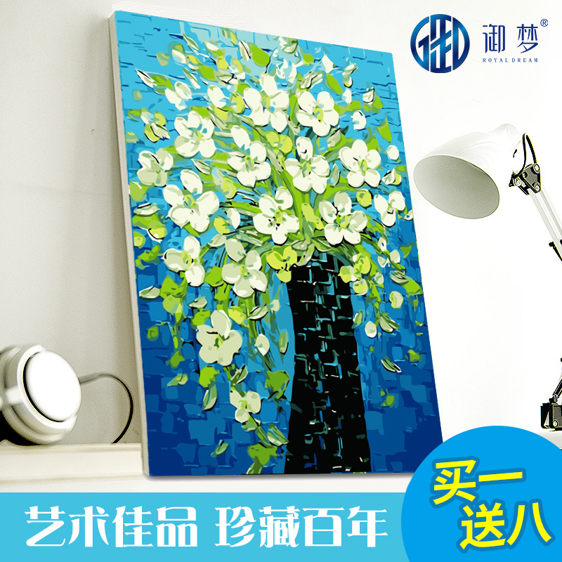 御梦diy数字油画客厅卧室风景花卉人物欧式现代手绘装饰画油彩画在类目 家居饰品, 装饰画, DIY/数字油画中 - 来自Buy2taobao.com提供专业的淘宝代购服务