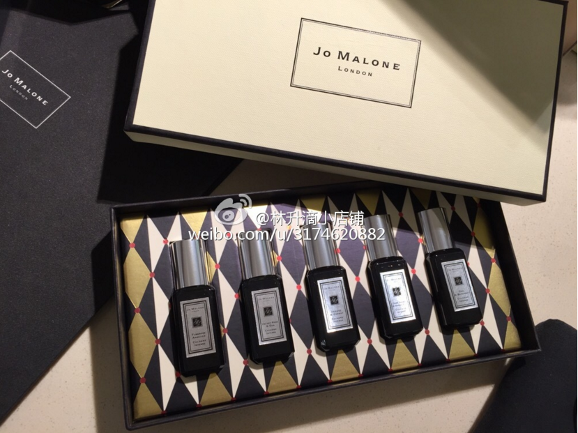 香港专柜代购 jo malone/祖马龙 16年限量圣诞黑瓶古龙香水9ml*5