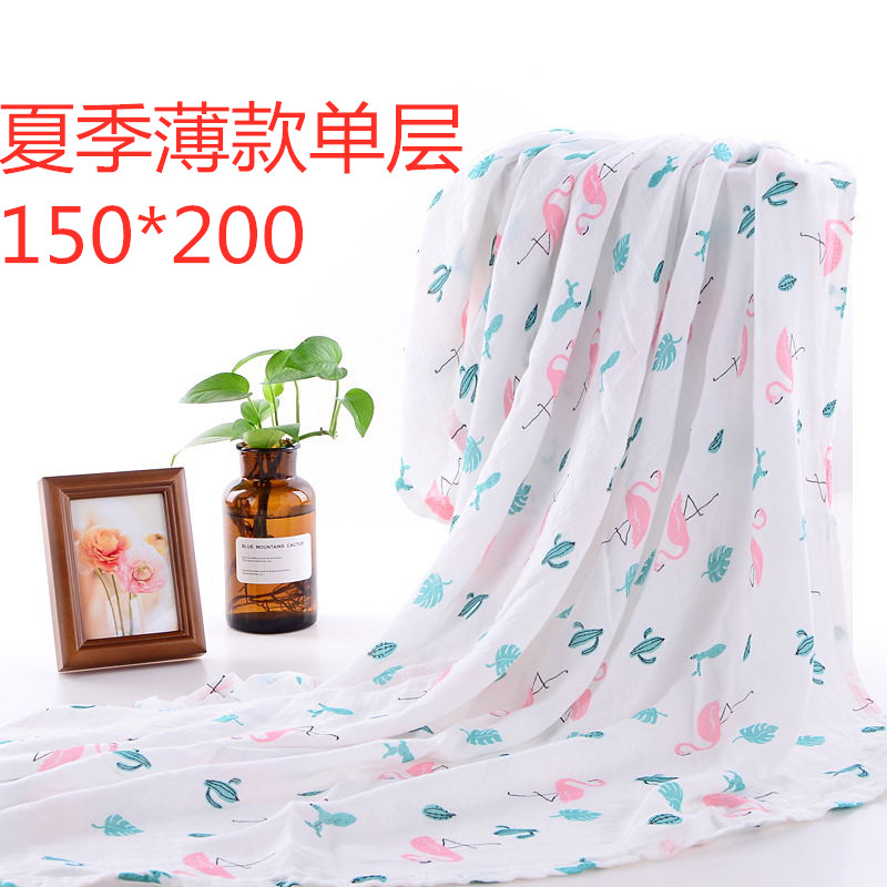 纯棉双单层超薄纱布盖毯午休毯中大童学生宿舍盖毯150*200夏季薄|ruв категории подгузник/шампунь/вскармливать/тележка кроватью, спальный мешок/мат/подушка/кровать, ребенка в одеяло/одеяло - от Buy2taobao.com для оказания профессиональной услуги покупки агента Taobao