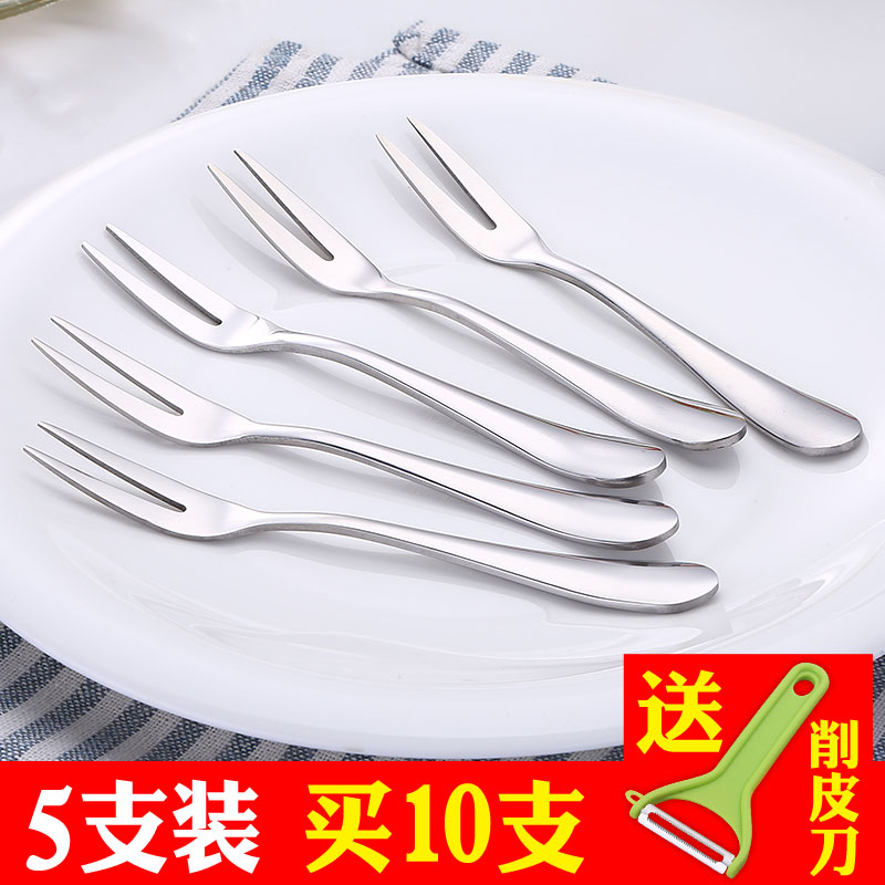 5支水果叉套装不锈钢叉子创意月饼蛋糕叉加厚韩国水果签餐具|ruв категории посуда, посуда, фрукты вилка/фрукты подписать - от Buy2taobao.com для оказания профессиональной услуги покупки агента Taobao