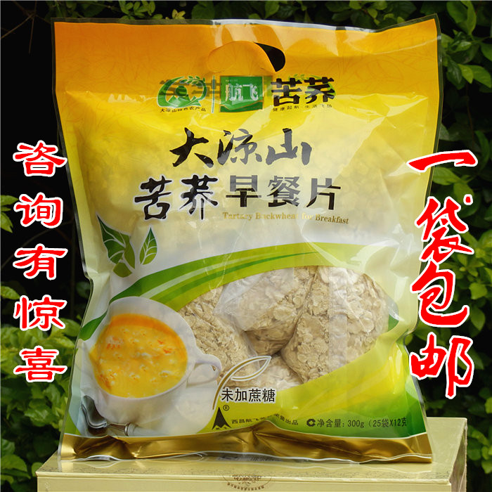 包邮凉山航飞苦荞早餐片荞麦片300g苦荞粉片即食燕麦粗粮|ruв категории зерно риса/север и Юг сухих грузов/приправы, метров/муки/зерновые, муки/съедобные порошок - от Buy2taobao.com для оказания профессиональной услуги покупки агента Taobao