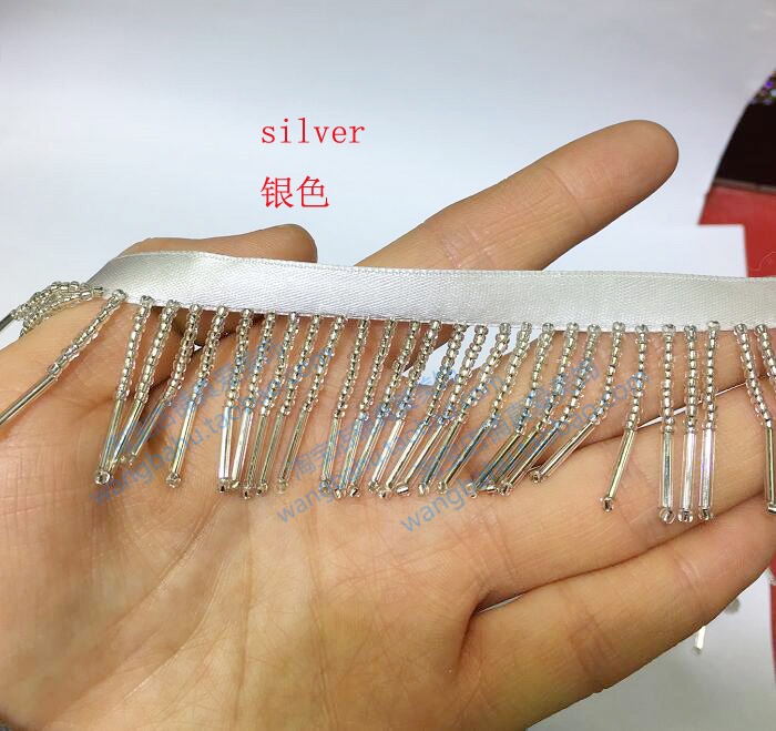 黑灰银色五彩铜色塑料珠管珠钉珠花边服装辅料鞋子装饰流苏须须条在类目 居家布艺, 缝纫DIY材料、工具及成品, 缝纫DIY配件/辅料/配饰, 花边中 - 来自Buy2taobao.com提供专业的淘宝代购服务