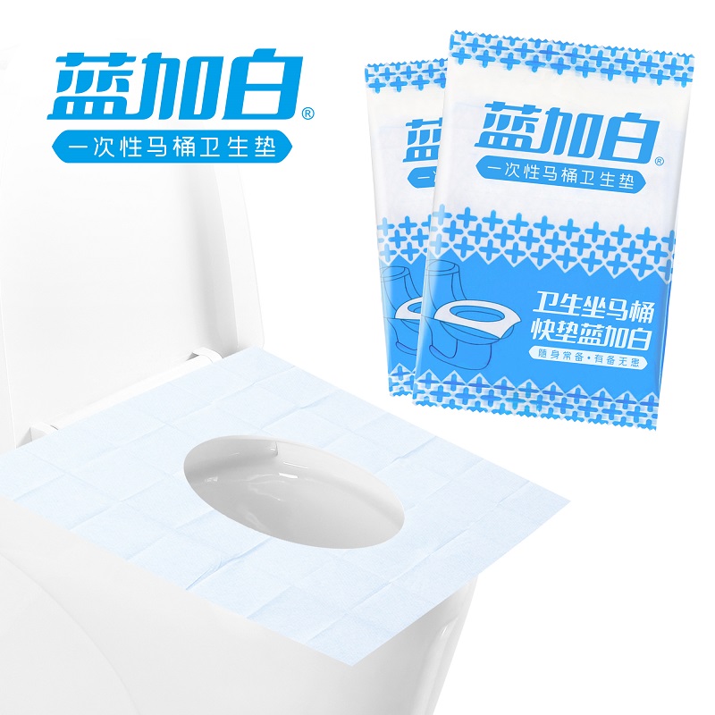 蓝加白旅行100%防水一次性马桶垫 旅游创意神器隔水防菌坐便垫在类目 户外/登山/野营/旅行用品, 洗漱清洁/护理用品, 马桶垫中 - 来自Buy2taobao.com提供专业的淘宝代购服务