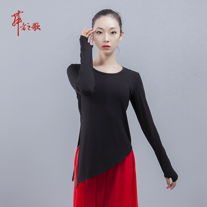现代舞蹈练功服长袖女成人 舞者之歌瑜伽套指上衣古典舞拉丁舞服在类目 运动/瑜伽/健身/球迷用品, 瑜伽, 瑜伽服饰, 瑜伽t恤中 - 来自Buy2taobao.com提供专业的淘宝代购服务