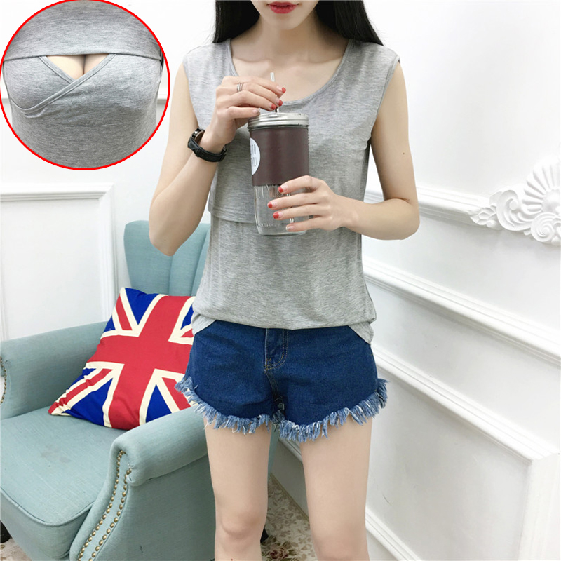 哺乳背心莫代尔棉喂奶夏季哺乳喂奶遮挡衣防走光月子喂奶上衣吊带在类目 孕妇装/孕产妇用品/营养, 家居服/哺乳装/秋衣裤, 哺乳吊带中 - 来自Buy2taobao.com提供专业的淘宝代购服务
