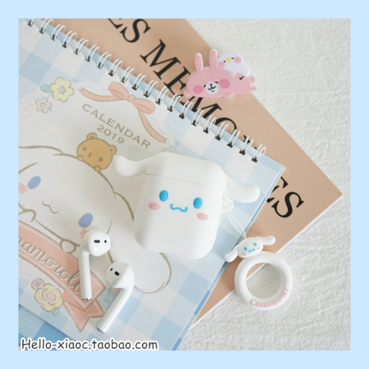 可愛大耳狗卡通airpods1代2代耳機保護套蘋果藍牙耳機防摔矽膠套在類目 3C數碼配件, MP3/MP4配件, 耳機配件中 - 來自Buy2taobao.com提供專業的淘寶代購服務