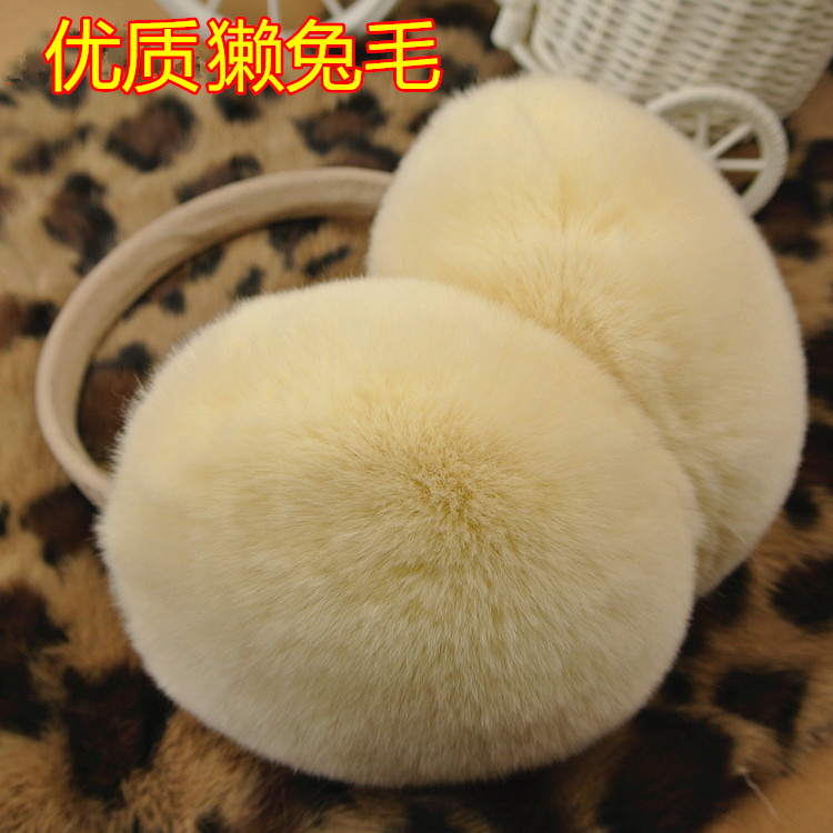 Earmuff Earmuffs Real gross Rabbit hair men and women winter lovely genuine leather Ear package Super large Earin the Accessories/Leather belt/Hat/Muffler , Earmuffs category - from Buy2taobao.com to provide professional Taobao agent buy service