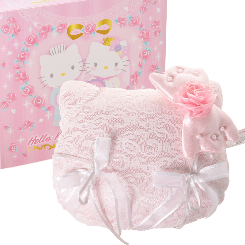 正版香港Sanrio hellokitty结婚蕾丝戒指枕 卡通浪漫结婚婚庆用品|ruв категории фестиваль товаров/подарок, невеста аксессуары - от Buy2taobao.com для оказания профессиональной услуги покупки агента Taobao