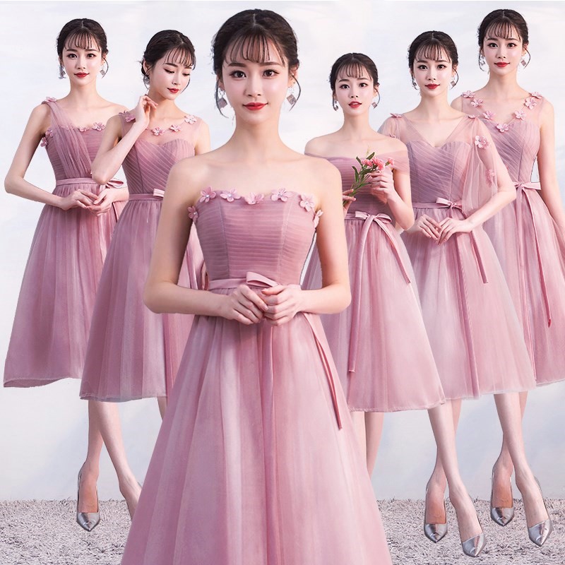 姐妹服2018禮服伴娘裙姐妹團禮服姐妹禮服女姐妹服女長款禮服裙冬在類目 女裝/女士精品, 婚紗/旗袍/禮服, 禮服/晚裝中 - 來自Buy2taobao.com提供專業的淘寶代購服務