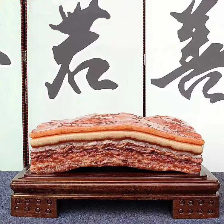 天然猪肉石观赏石博古架摆件奇石腊肉东坡肉五花肉石镇宅收藏品精在类目 家居饰品, 摆件中 - 来自Buy2taobao.com提供专业的淘宝代购服务