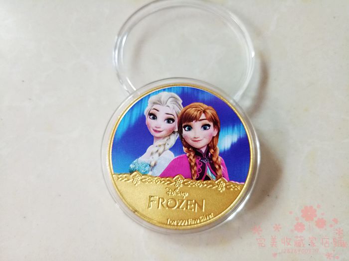 迪士尼系列之冰雪奇缘彩色纪念币爱莎安娜姐妹纪念币金牙子金币在类目 古董/邮币/字画/收藏, 钱币, 纪念币/纪念章, 贵金属纪念币/章中 - 来自Buy2taobao.com提供专业的淘宝代购服务