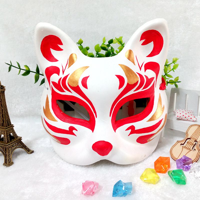 手绘和风日式古典手工艺猫脸狐狸面具 漫展cosplay舞会道具在类目 模玩/动漫/周边/cos/桌游, 聚会/魔术用品, 聚会用具/装饰, 面具中 - 来自Buy2taobao.com提供专业的淘宝代购服务
