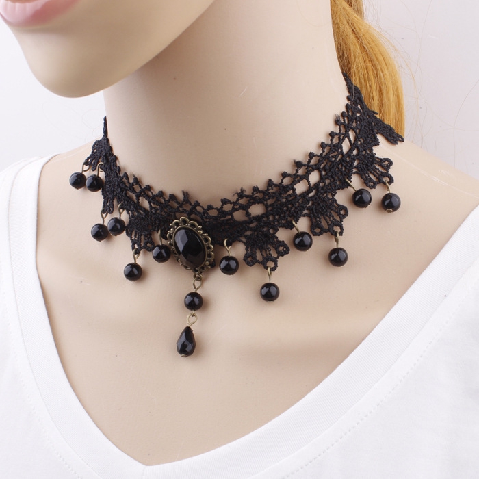 Xi Yao Jewelry new pattern Occident fashion Simple Retro Ethnic style black temperament Lace Necklace Necklace Accessoriesin the Accessories/Fashion Jewelry, Necklace category - from Buy2taobao.com to provide professional Taobao agent buy service
