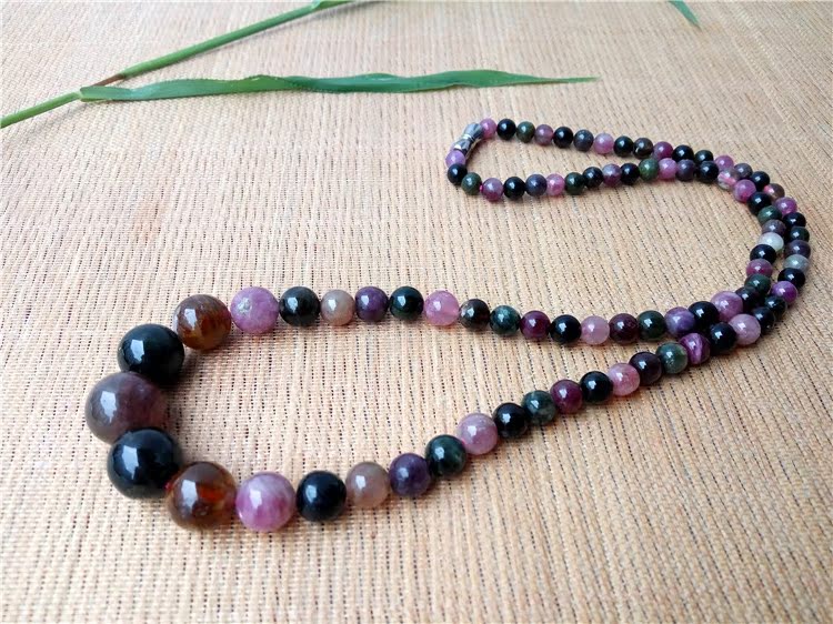 Natural tourmaline Tower chain Multicolored Tourmaline Necklace Tower chain 4-11MMin the Accessories/Fashion Jewelry, Necklace category - from Buy2taobao.com to provide professional Taobao agent buy service
