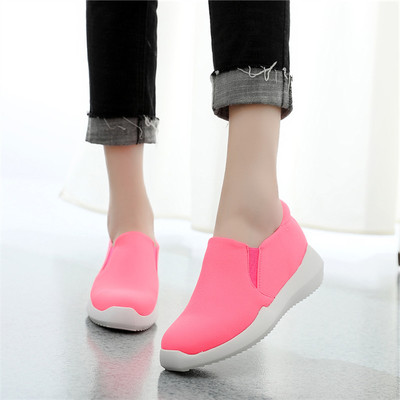 一脚蹬布鞋女2018新款韩版百搭平底单鞋舒适女休闲运动鞋子