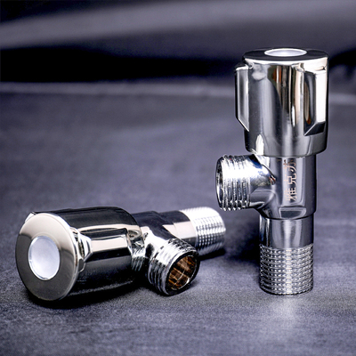 角阀全铜加厚加长4分三角 阀全铜冷热水厨房热水器马桶通用止水阀