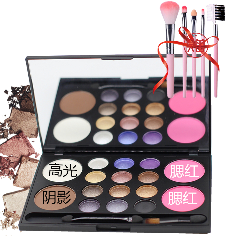 beginner Pearl Eye shadow Eye shadow Matte Blush Highlight Trimming Shadow Silhouette Earth colors Nude make-up Peach blossomin the Makeup/Perfume/Beauty tools , Eyeshadow category - from Buy2taobao.com to provide professional Taobao agent buy service