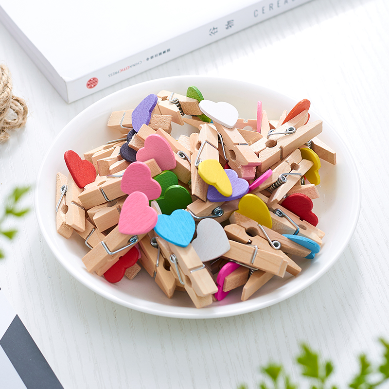 Famous ins Wind chic Wooden clip love Heart of Hearts Solid Photo wood Clamp Photo wall decoratein the Electronic Dictionary/Electronic paper book/Stationery , Shelves/Display items , Memo Clip/Photo Folder category - from Buy2taobao.com to provide professional Taobao agent buy service