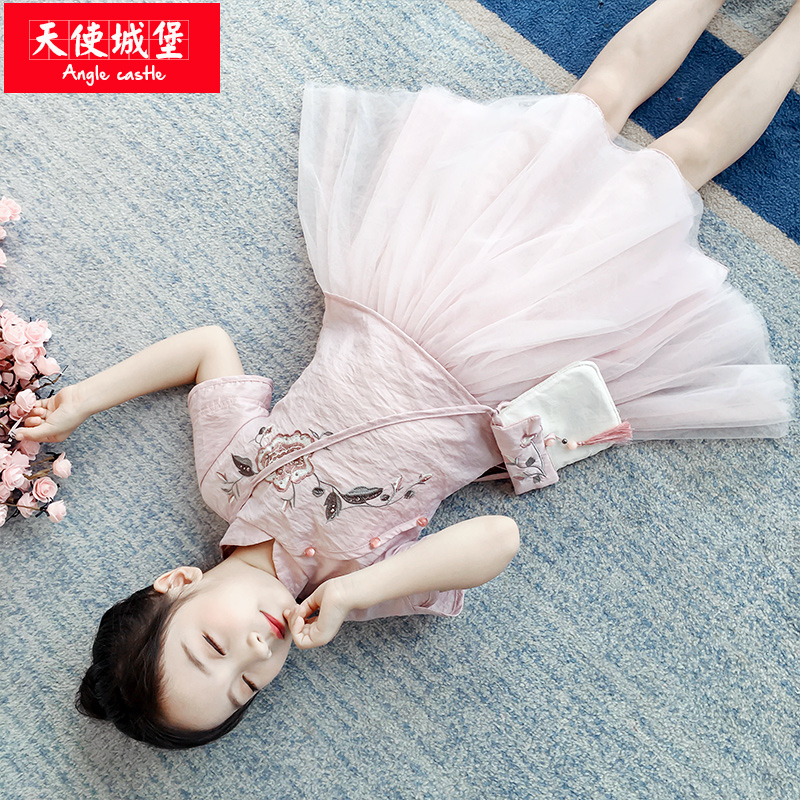 原创女童汉服中国风古装超仙明制襦裙小女孩夏装唐装儿童套装抖音|ruв категории Детская одежда, детей ципао/костюм/национальная одежда, костюм - от Buy2taobao.com для оказания профессиональной услуги покупки агента Taobao