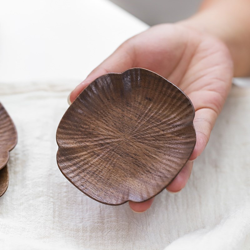 Wood said Black Walnut Coaster Japanese originality manual A plate Faceplate heat insulation Cup holder Saucerin the Tableware , Cup/Cups/Kettle , Coaster category - from Buy2taobao.com to provide professional Taobao agent buy service