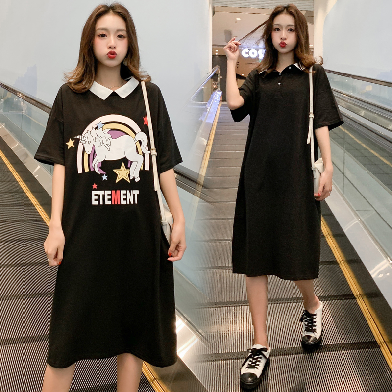 孕婦夏裝2019時尚新款娃娃領連衣裙中長款韓版純棉孕婦裝夏天裙子在類目 孕婦裝/孕產婦用品/營養, 孕婦裝, 連衣裙中 - 來自Buy2taobao.com提供專業的淘寶代購服務