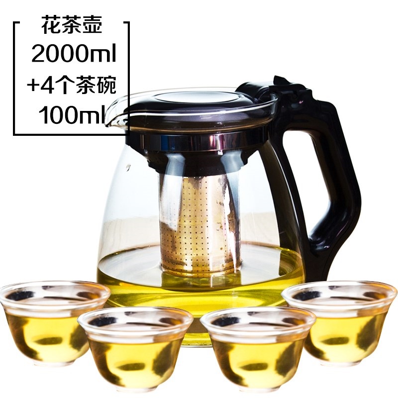 茶壺家用耐熱泡茶器 玻璃茶具耐熱泡茶壺套裝 水壺耐熱泡茶杯在類目 餐飲具, 茶具, 茶壺中 - 來自Buy2taobao.com提供專業的淘寶代購服務