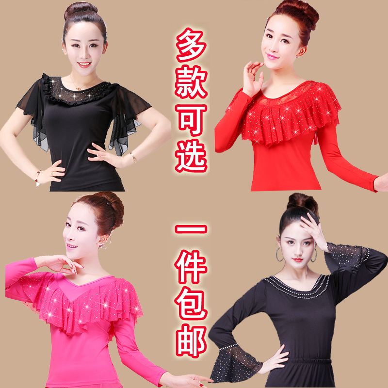 新款上衣成人拉丁舞蹈服演出服跳舞衣中老年广场舞蹈服2019长袖女|ruв категории движение/йога/фитнес/фанаты товаров, танец/аэробика/гимнастика, латинский танец, латинский танец. - от Buy2taobao.com для оказания профессиональной услуги покупки агента Taobao