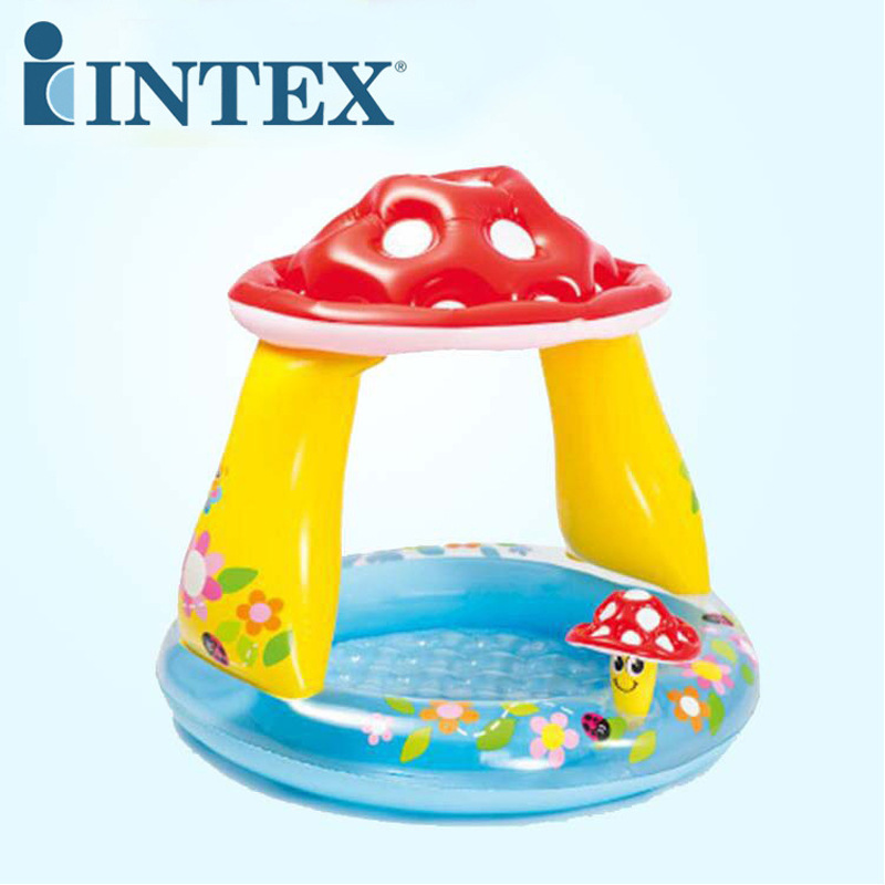 INTEX 57114 Mushroom circular Covered pool children inflation Swimming Poolin the Toy/Childs/Puzzle/Building block/Model , Swimming pool/Water toys , Swimming pool category - from Buy2taobao.com to provide professional Taobao agent buy service
