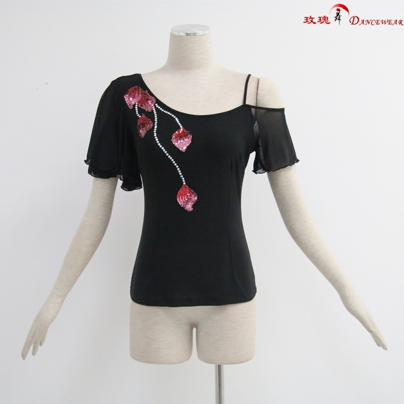 summer Latin clothing Oblique jacket new pattern adult Short sleeved dance Practice square Ballroom clothingin the Sports/Yoga/Fitness/Fans supplies , Dance/Aerobics/Gymnastics , Latin , Latin Dance Tops category - from Buy2taobao.com to provide professional Taobao agent buy service