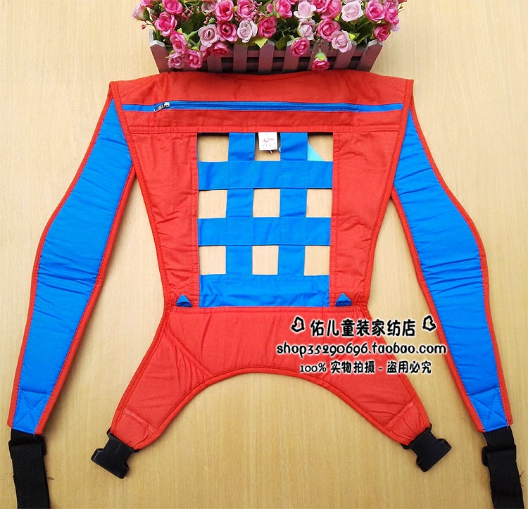 时尚婴儿背袋 宝宝前后背式小孩背带传统四爪全棉布四季网格透气|msdalam kategori lampin/Xihu/makan/push pelarik, tali/Anak Kecil/barang perjalanan, tali/Backpack - dari Buy2taobao.com untuk memberikan perkhidmatan ejen Taobao profesional membeli