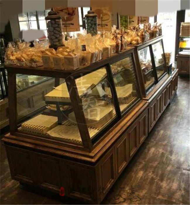 高档实木蛋糕店展柜展示柜面包柜展示架面包店中岛柜边柜蛋糕模型|ruв категории коммерческий/офисная мебель, ресторан/выпечка мебель, хлеб витрина - от Buy2taobao.com для оказания профессиональной услуги покупки агента Taobao