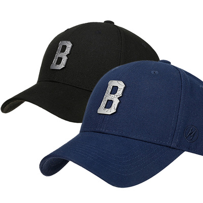 韩国hatson专柜正品代购 时尚字母金属闪耀鸭舌棒球帽子 男女同款