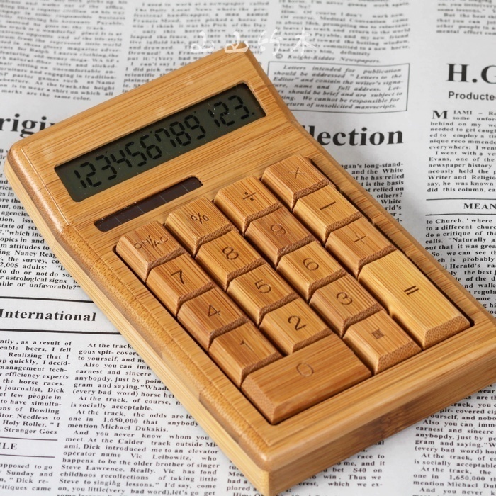 Calculator solar energy Bamboo South Korean stationery Fashion creative Big buttons lovely 12 position sciencein the Electronic Dictionary/Electronic paper book/Stationery , Calculator category - from Buy2taobao.com to provide professional Taobao agent buy service
