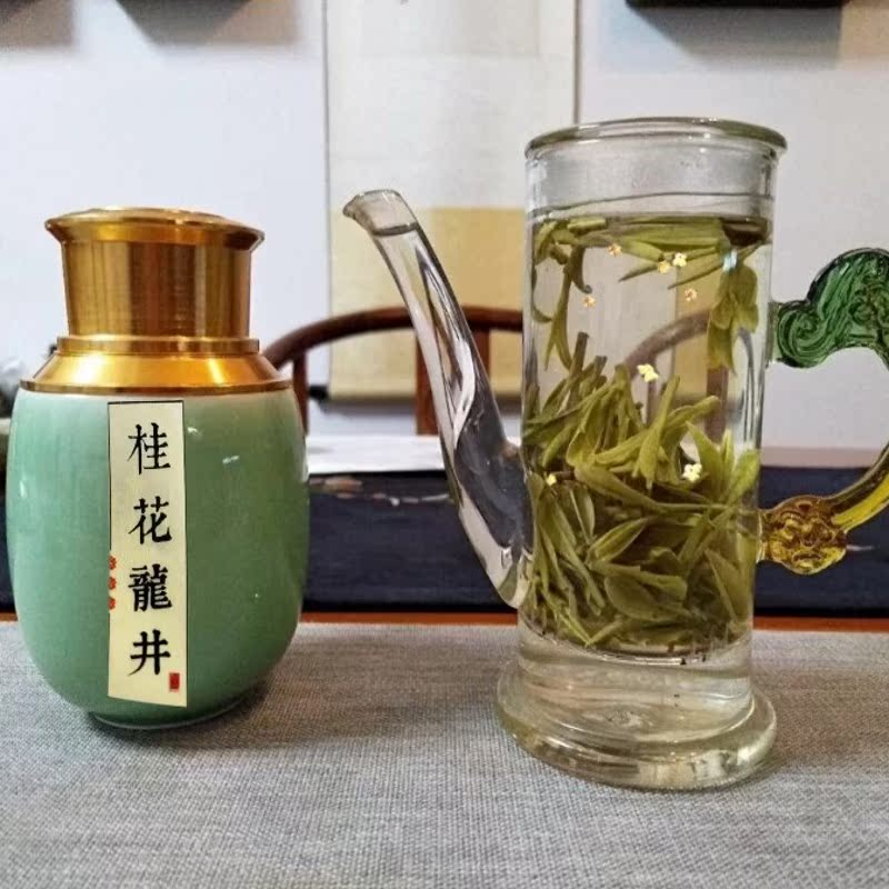 Hangzhou specialty West Lion Peak Longjing Secret sweet-scented osmanthus Tea 50g Porcelain Tea grower Homegrownin the Tea , Green tea (New) , West Lake Longjing category - from Buy2taobao.com to provide professional Taobao agent buy service